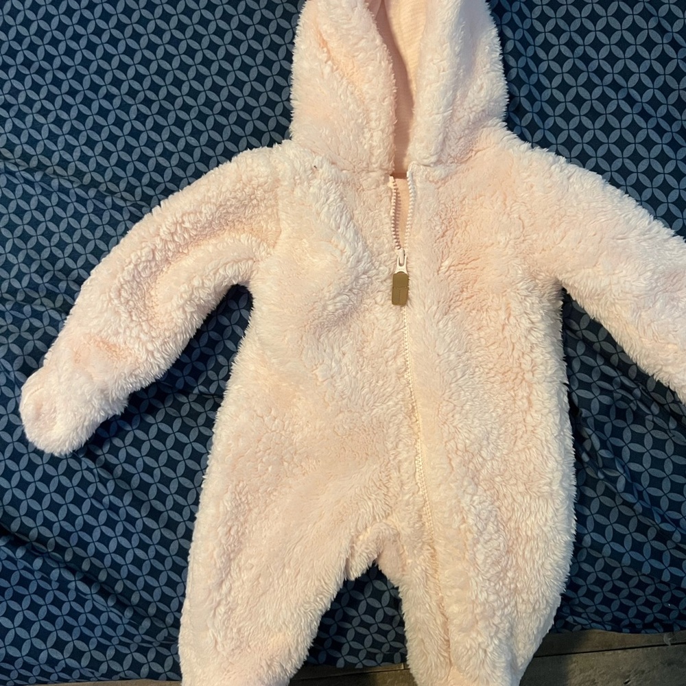 Carter's Pink Footies Plush One Piece